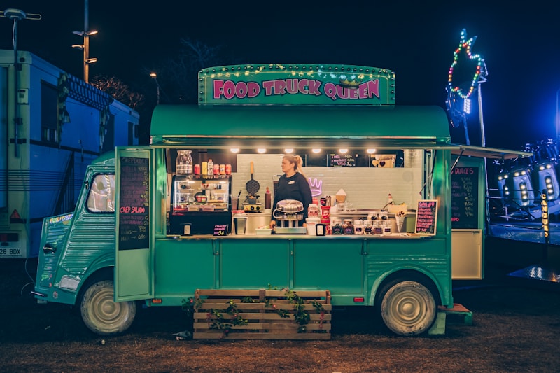 Food Truck at Night Event